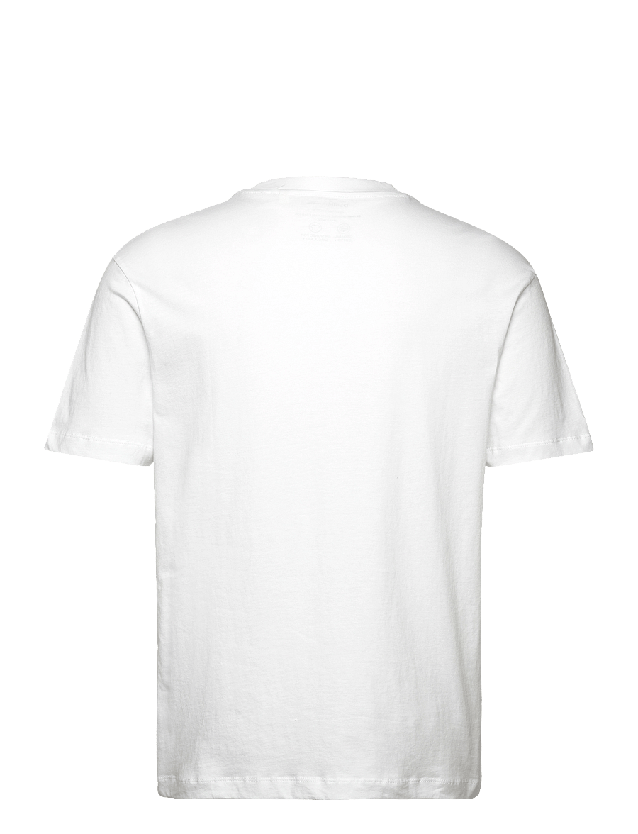 Tom Tailor - relaxed printed t-shirt - lühikeste varrukatega t-särgid - white - 2