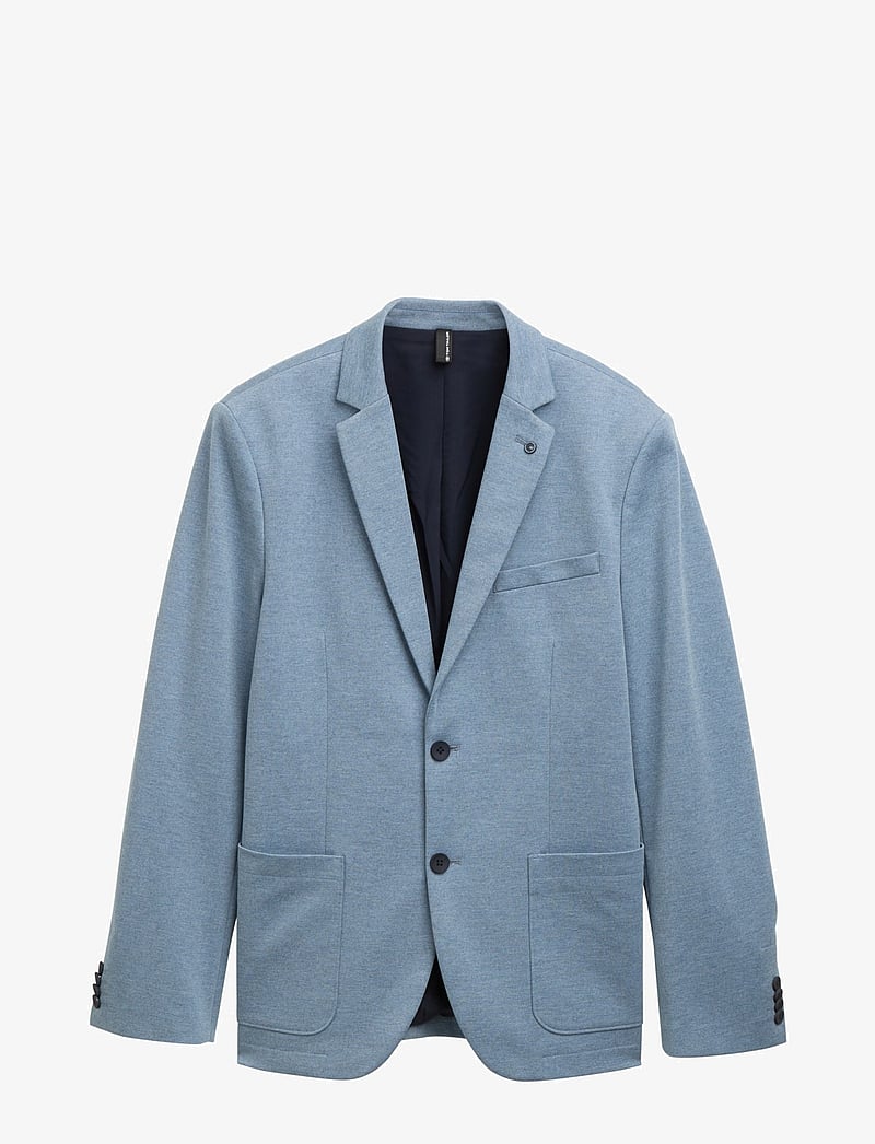 Tom Tailor - pique blazer - vienaeiliai švarkai - mystical blue two tone - 1