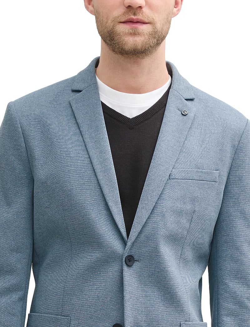 Tom Tailor - pique blazer - vienaeiliai švarkai - mystical blue two tone - 3