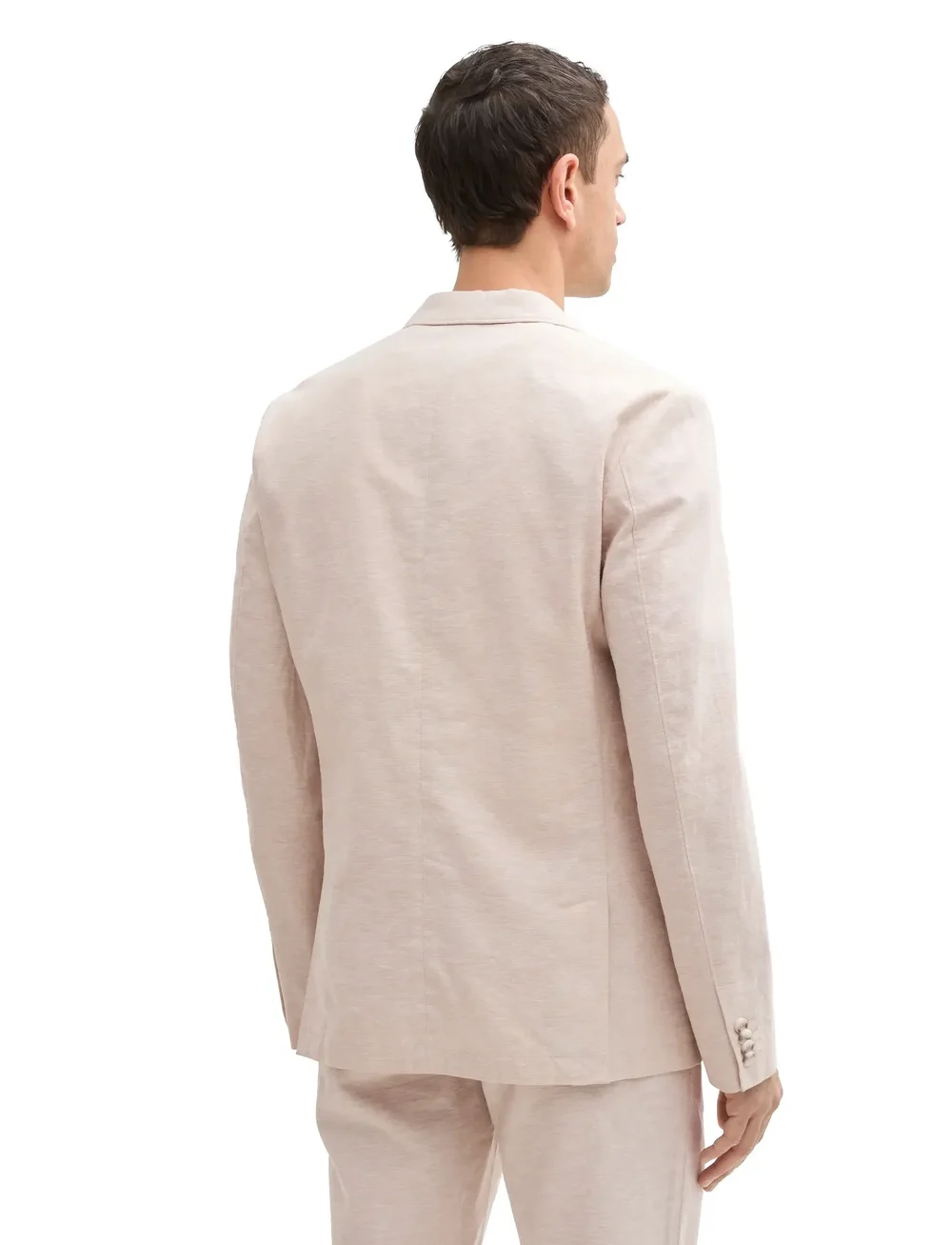 Tom Tailor - linen blazer - einreiher - silver ecru chambray - 2