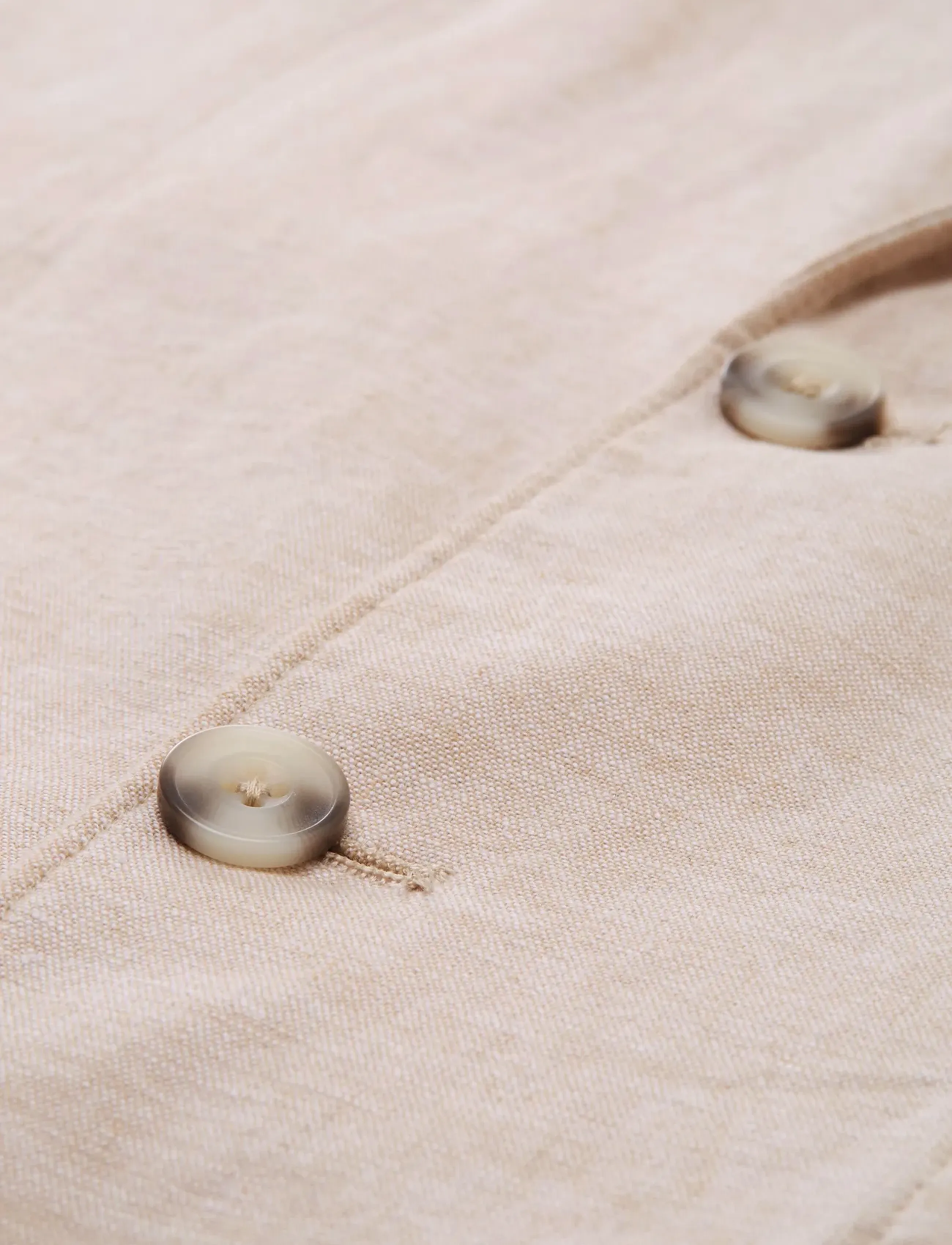 Tom Tailor - linen blazer - Ühe rinnatisega pintsakud - silver ecru chambray - 5