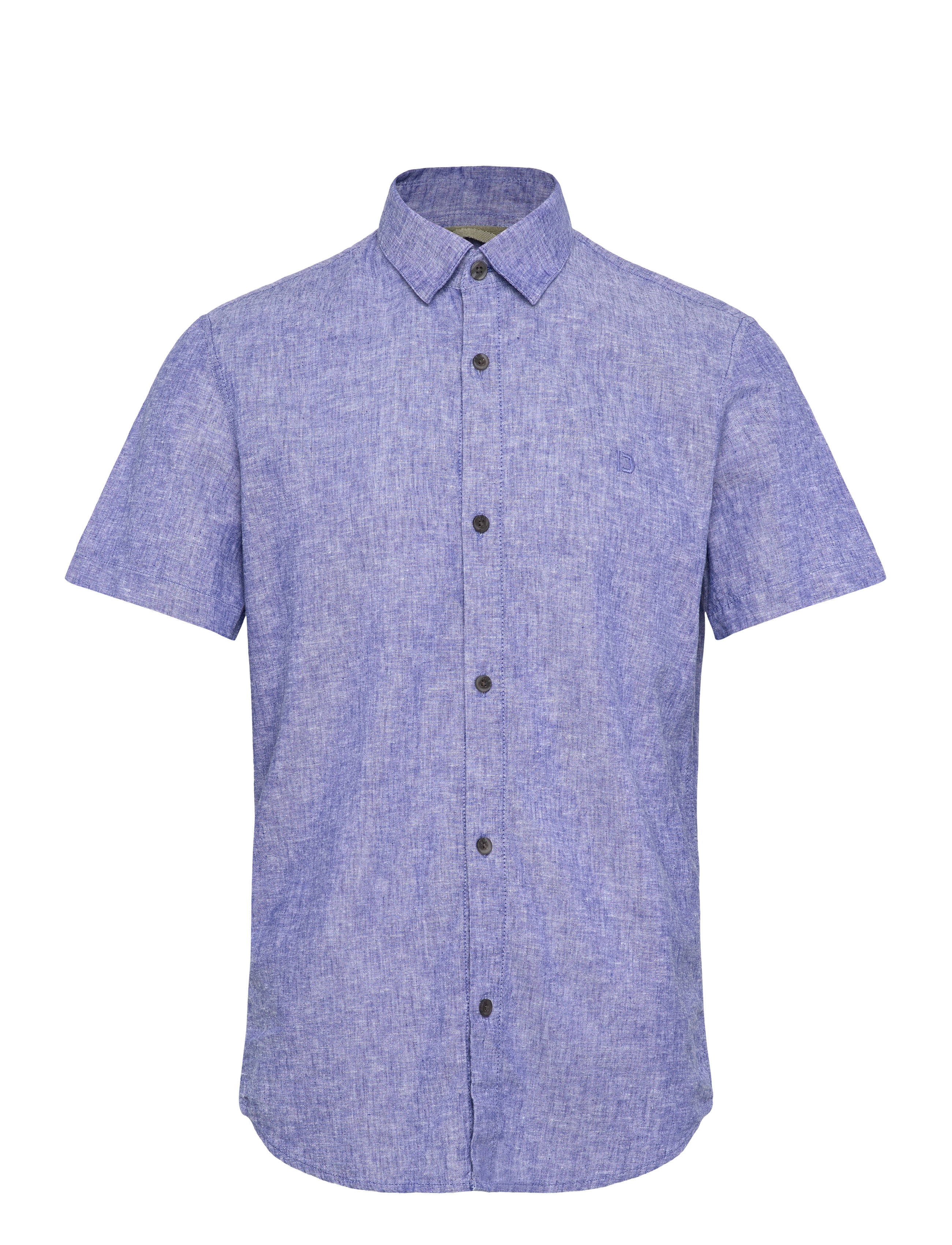 Tom Tailor cotton linen shirt - Kleidung - ROYAL BLUE CHAMBRAY / blue