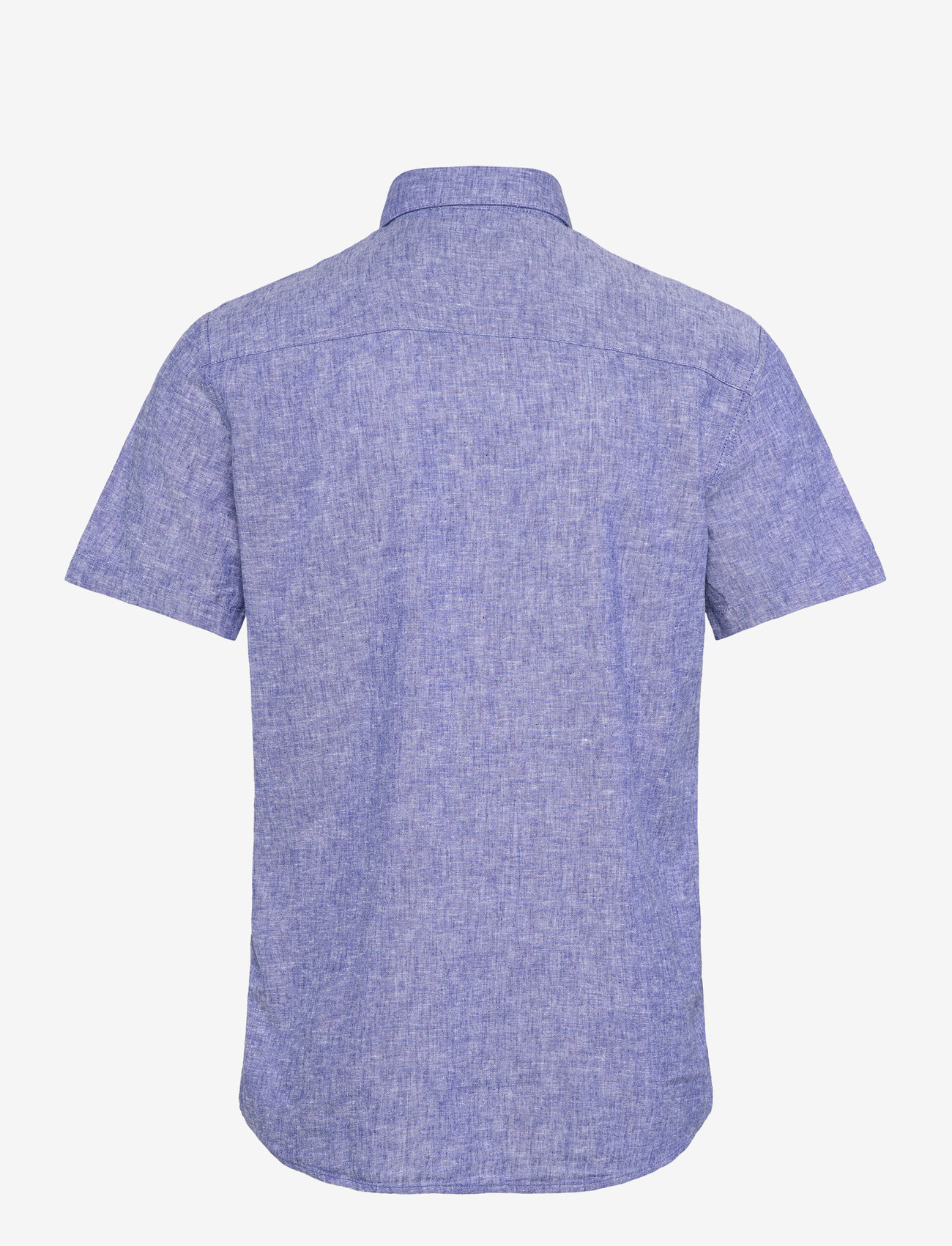 Tom Tailor - cotton linen shirt - leinenhemden - royal blue chambray - 1