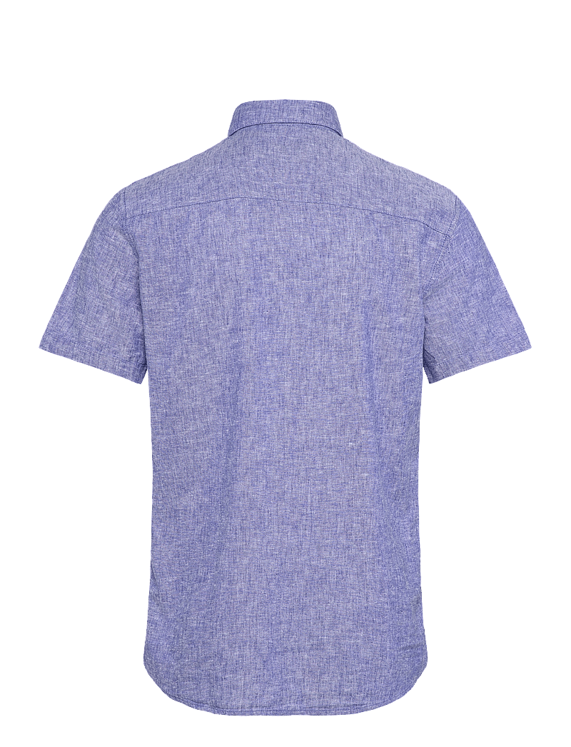 Tom Tailor - cotton linen shirt - leinenhemden - royal blue chambray - 1