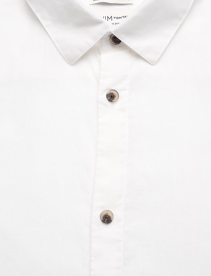 Tom Tailor - cotton linen shirt - linased särgid - white - 2