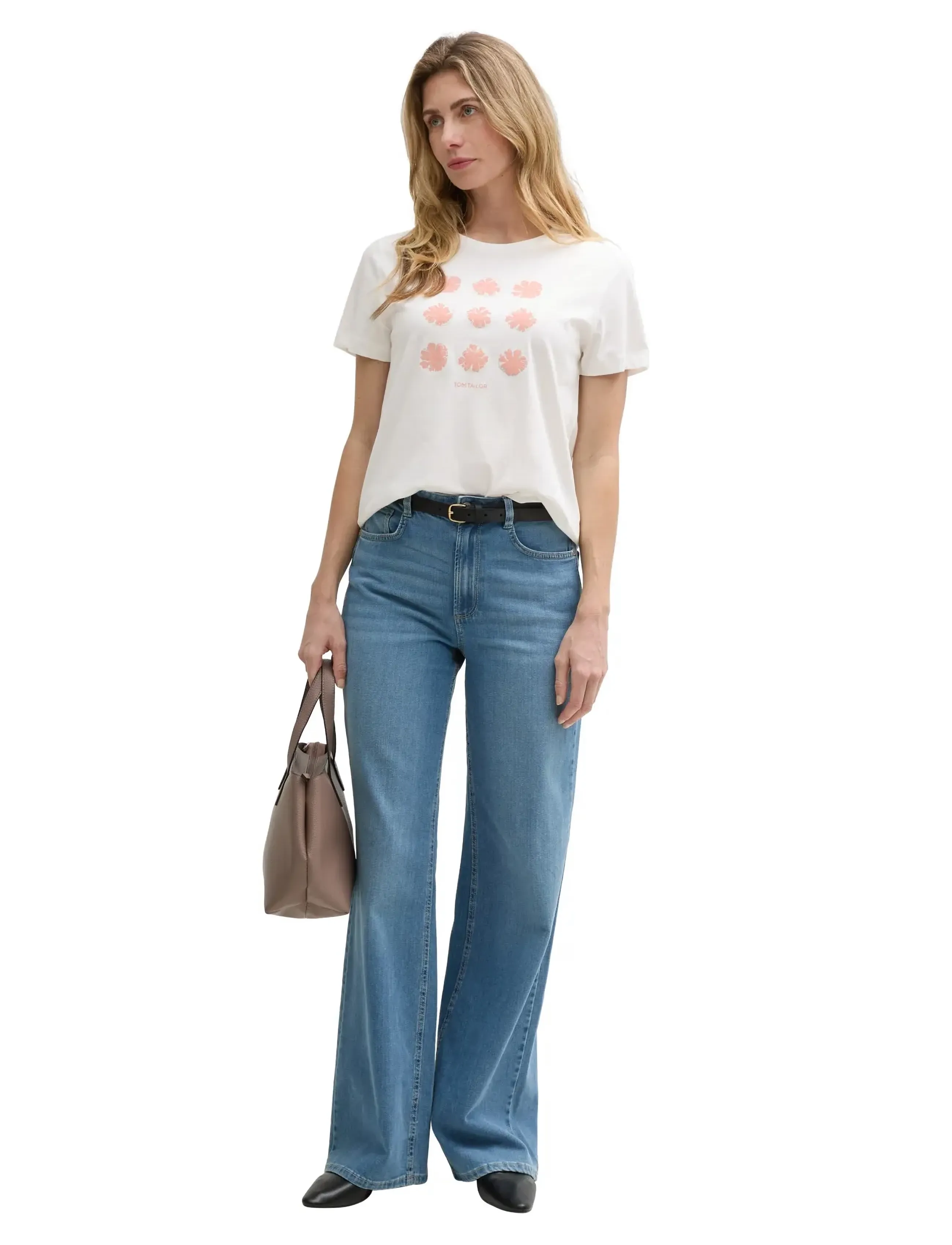 Tom Tailor T-shirt basic crew neck - T-shirts & Tops - WHISPER WHITE / white