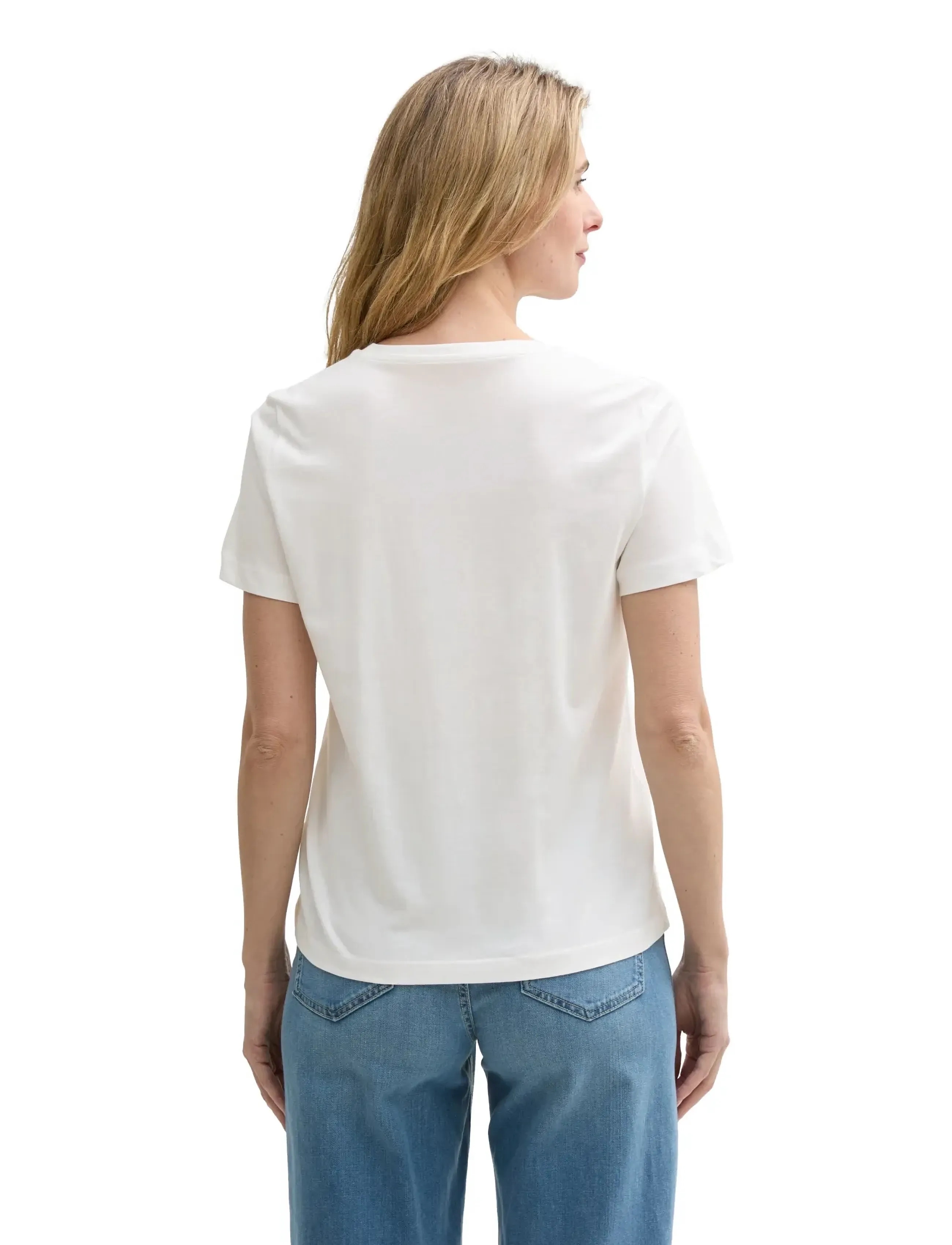 Tom Tailor - T-shirt basic crew neck - whisper white - 3