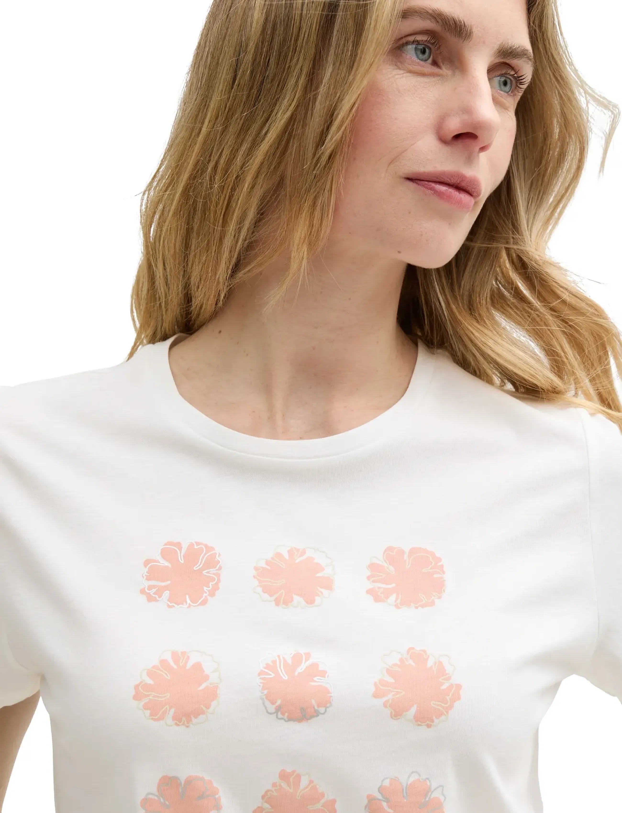 Tom Tailor - T-shirt basic crew neck - whisper white - 5
