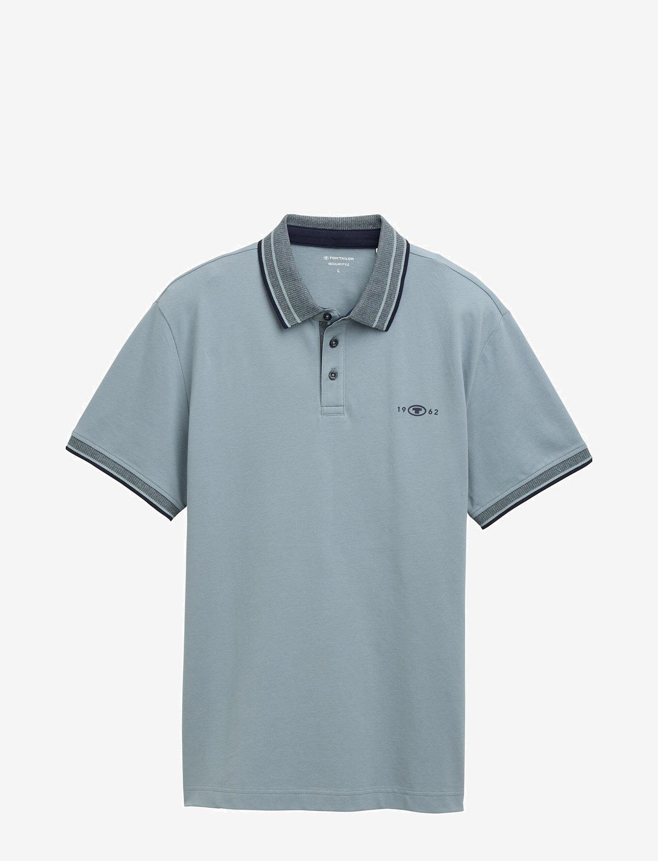 Tom Tailor - polo with print - die niedrigsten preise - grey mint - 0