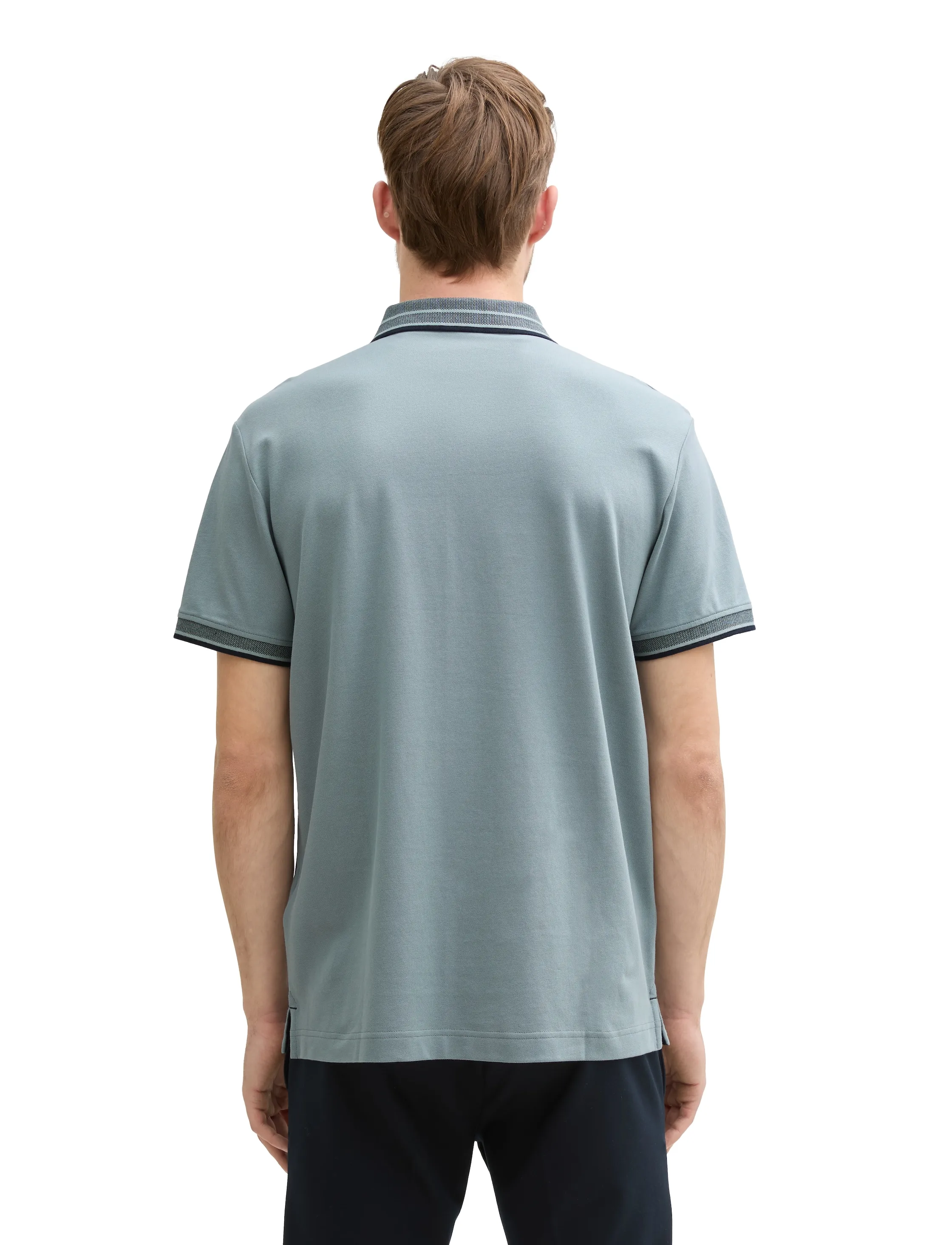 Tom Tailor - polo with print - short-sleeved polos - grey mint - 2