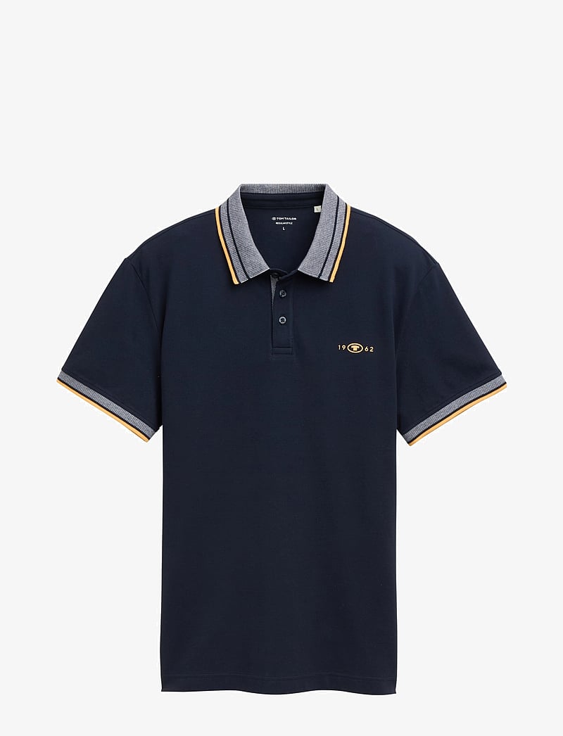 Tom Tailor - polo with print - kortærmede poloer - sky captain blue - 1
