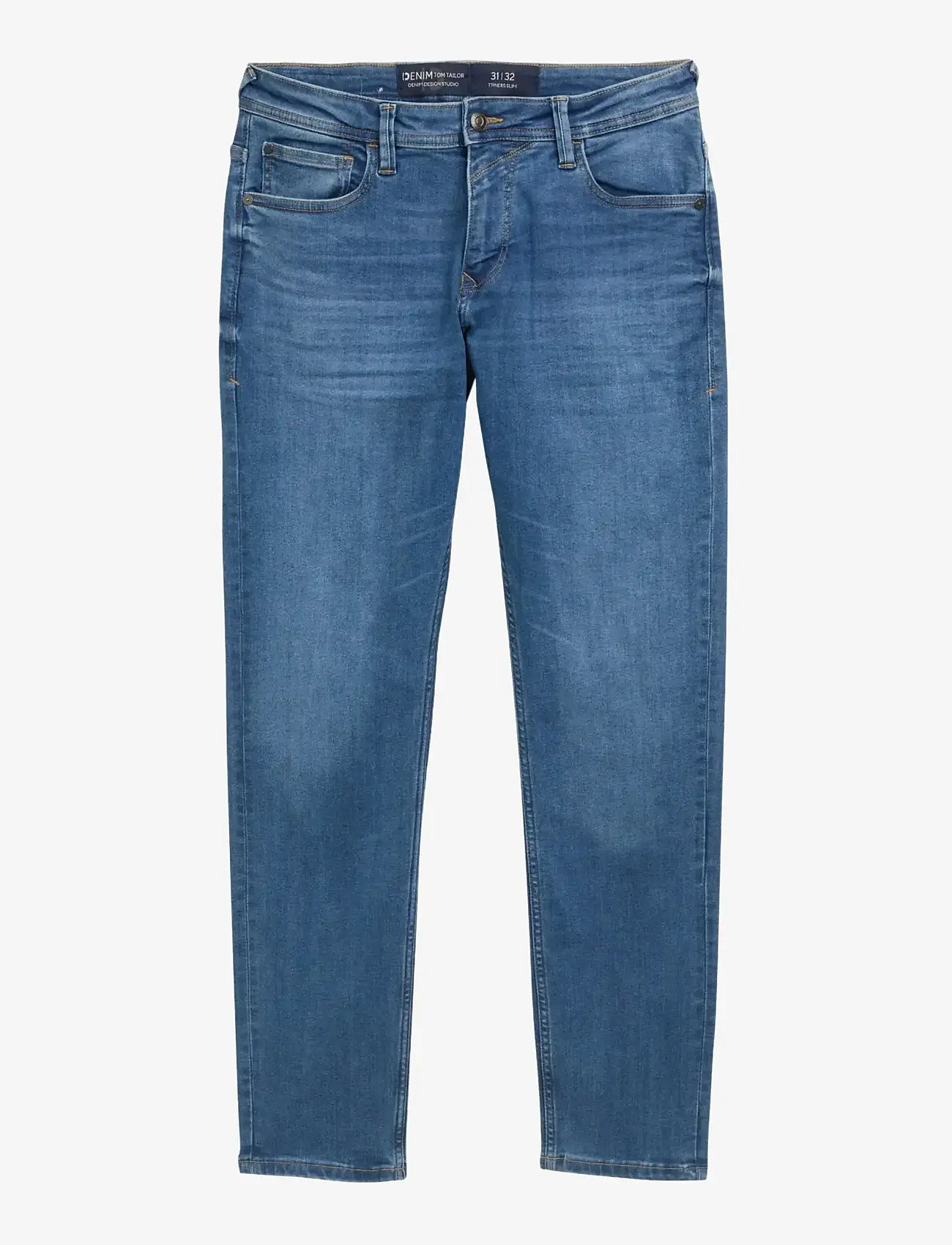 Tom Tailor - TTPIERS SLIM - bukser & jeans - used mid stone blue denim - 0