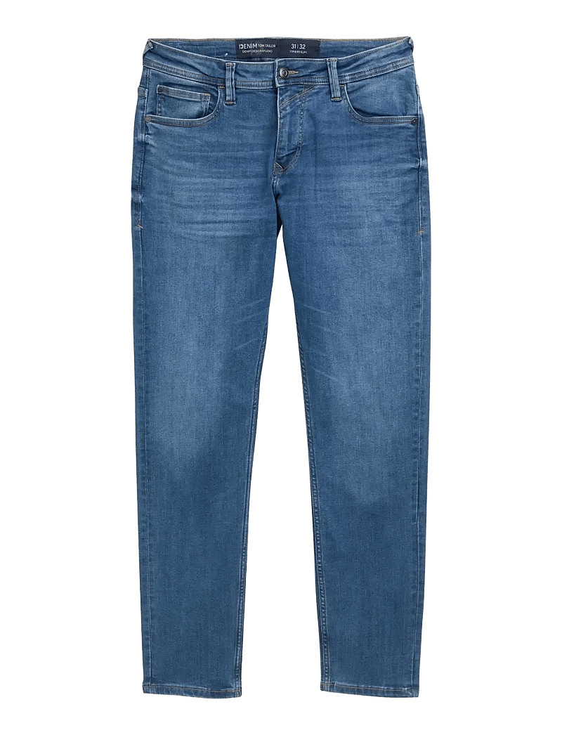 Tom Tailor - TTPIERS SLIM - slim fit jeans - used mid stone blue denim - 0