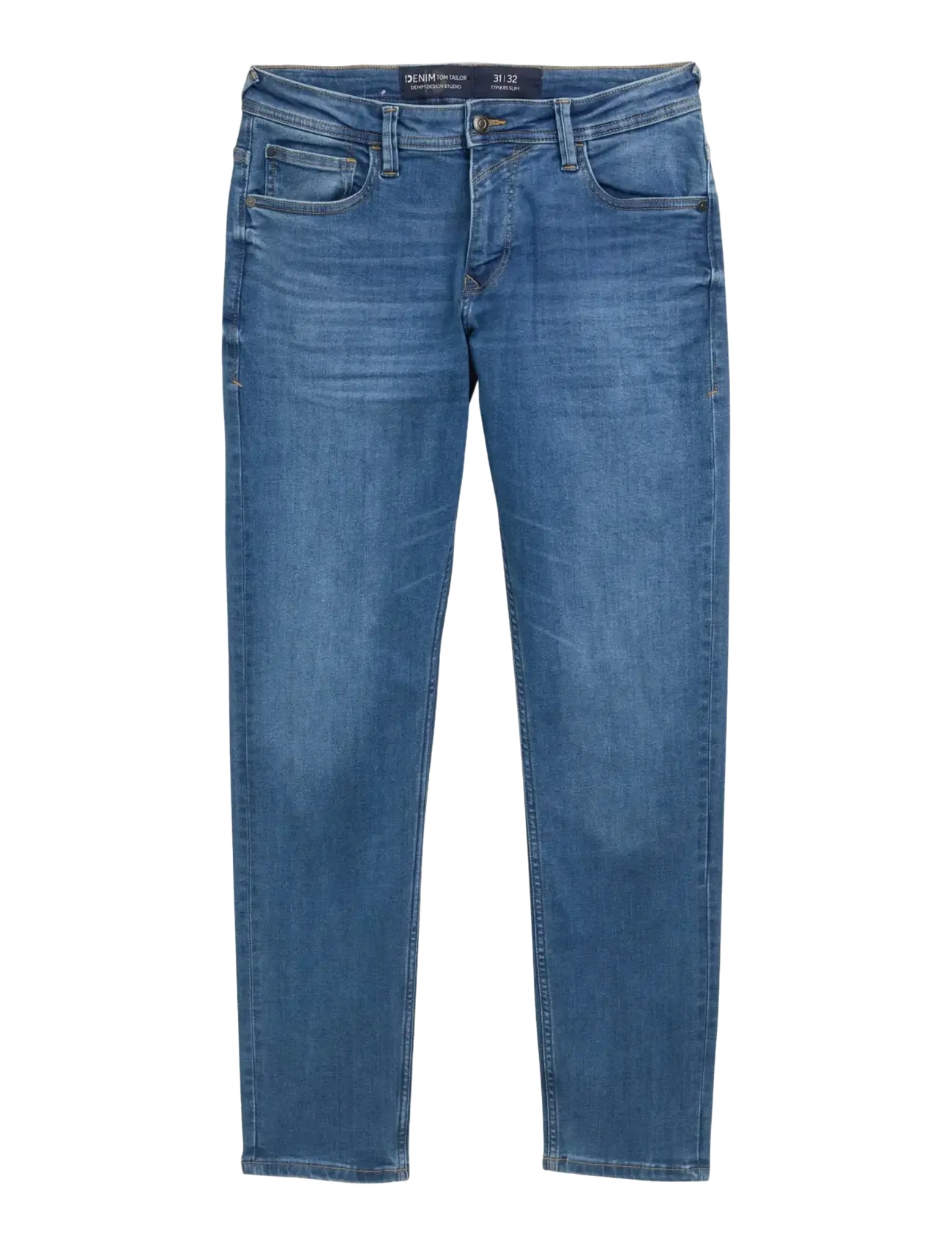 Tom Tailor TTPIERS SLIM - Jeans - USED MID STONE BLUE DENIM / blue