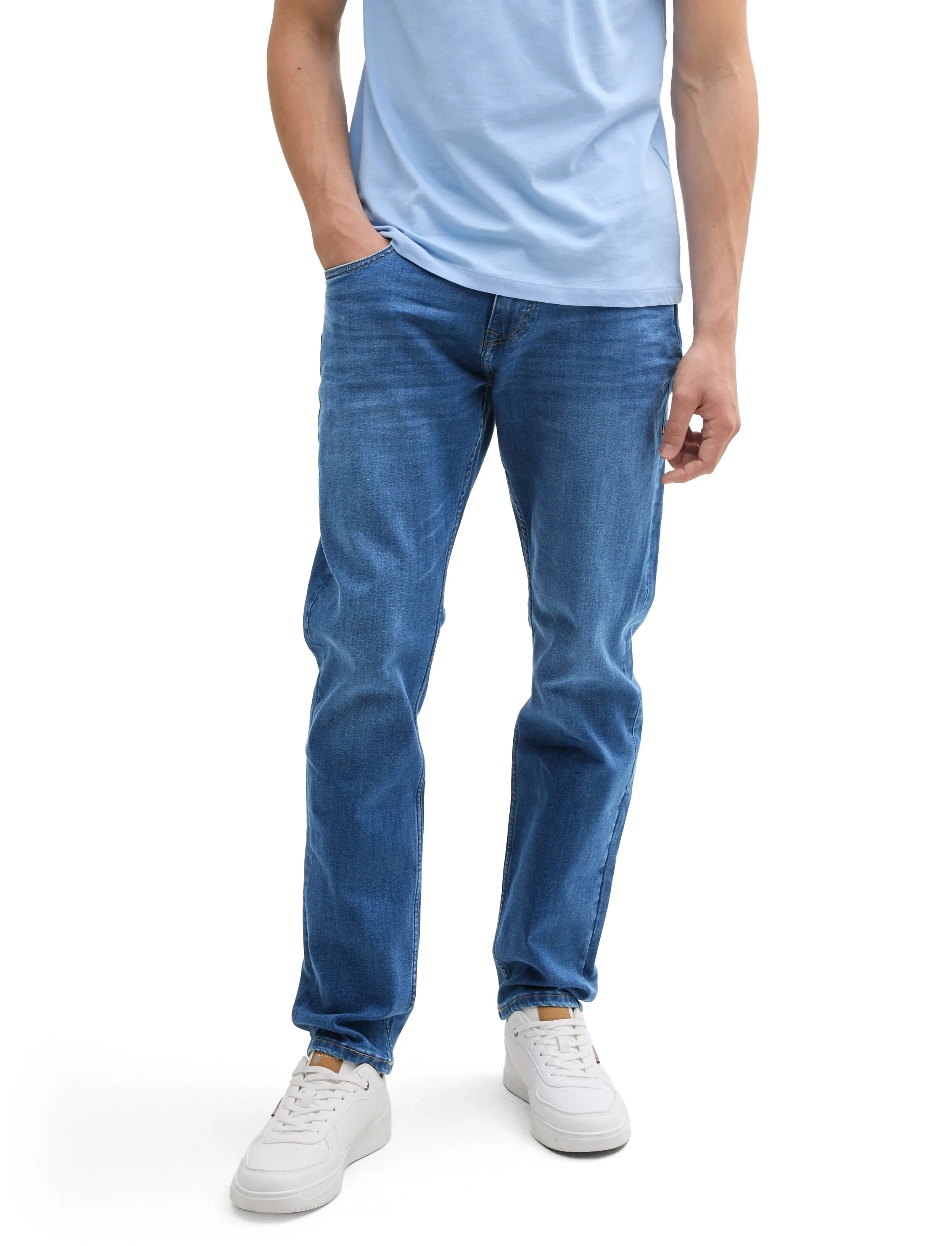 Tom Tailor - TTPIERS SLIM - hosen & jeans - used mid stone blue denim - 3