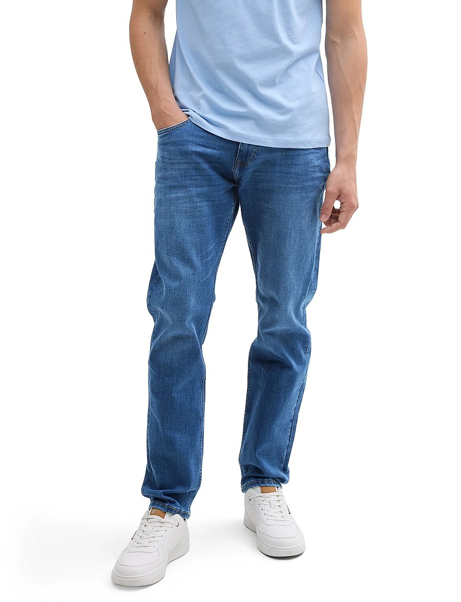 Tom Tailor - TTPIERS SLIM - kitsad teksad - used mid stone blue denim - 3
