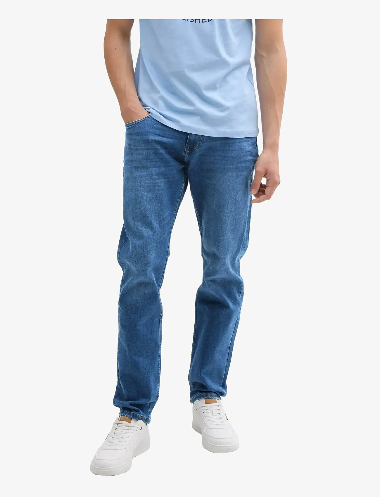 Tom Tailor - TTPIERS SLIM - bukser & jeans - used mid stone blue denim - 1