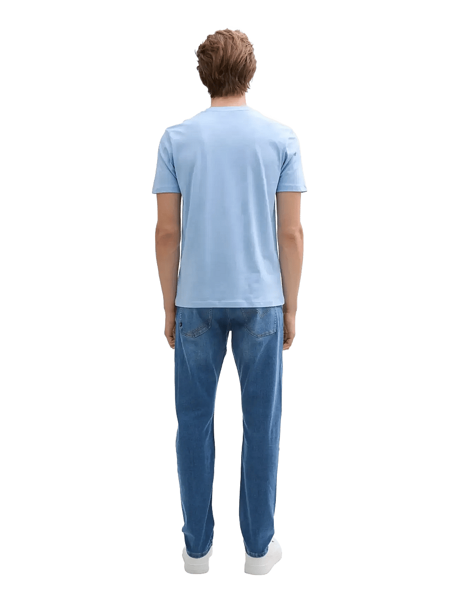 Tom Tailor - TTPIERS SLIM - kitsad teksad - used mid stone blue denim - 2