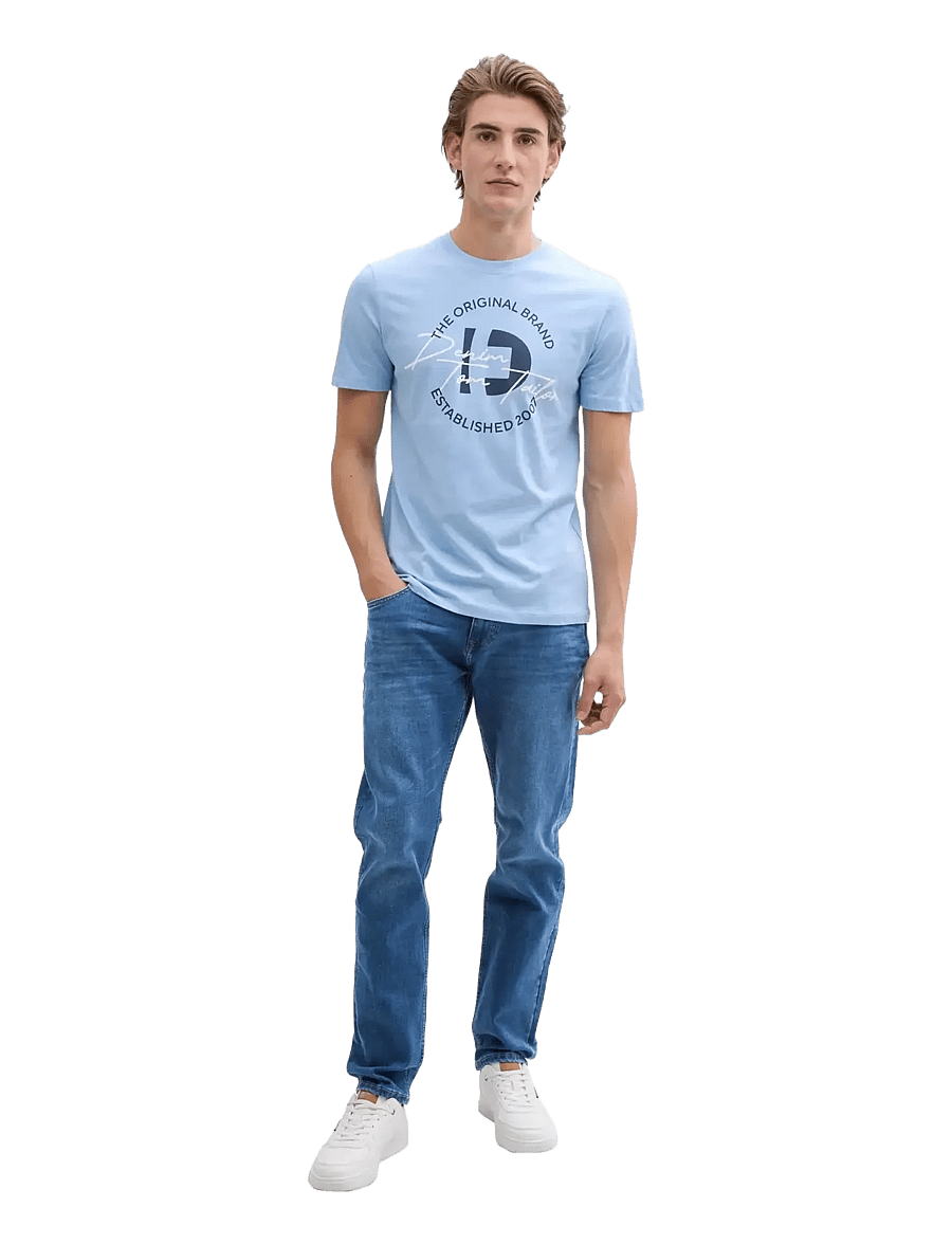 Tom Tailor - TTPIERS SLIM - kitsad teksad - used mid stone blue denim - 3