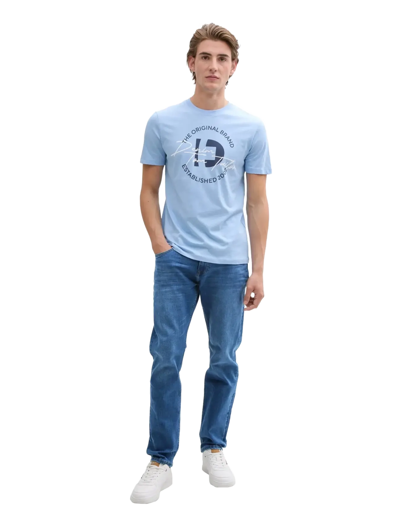Tom Tailor - TTPIERS SLIM - slim jeans - used mid stone blue denim - 3