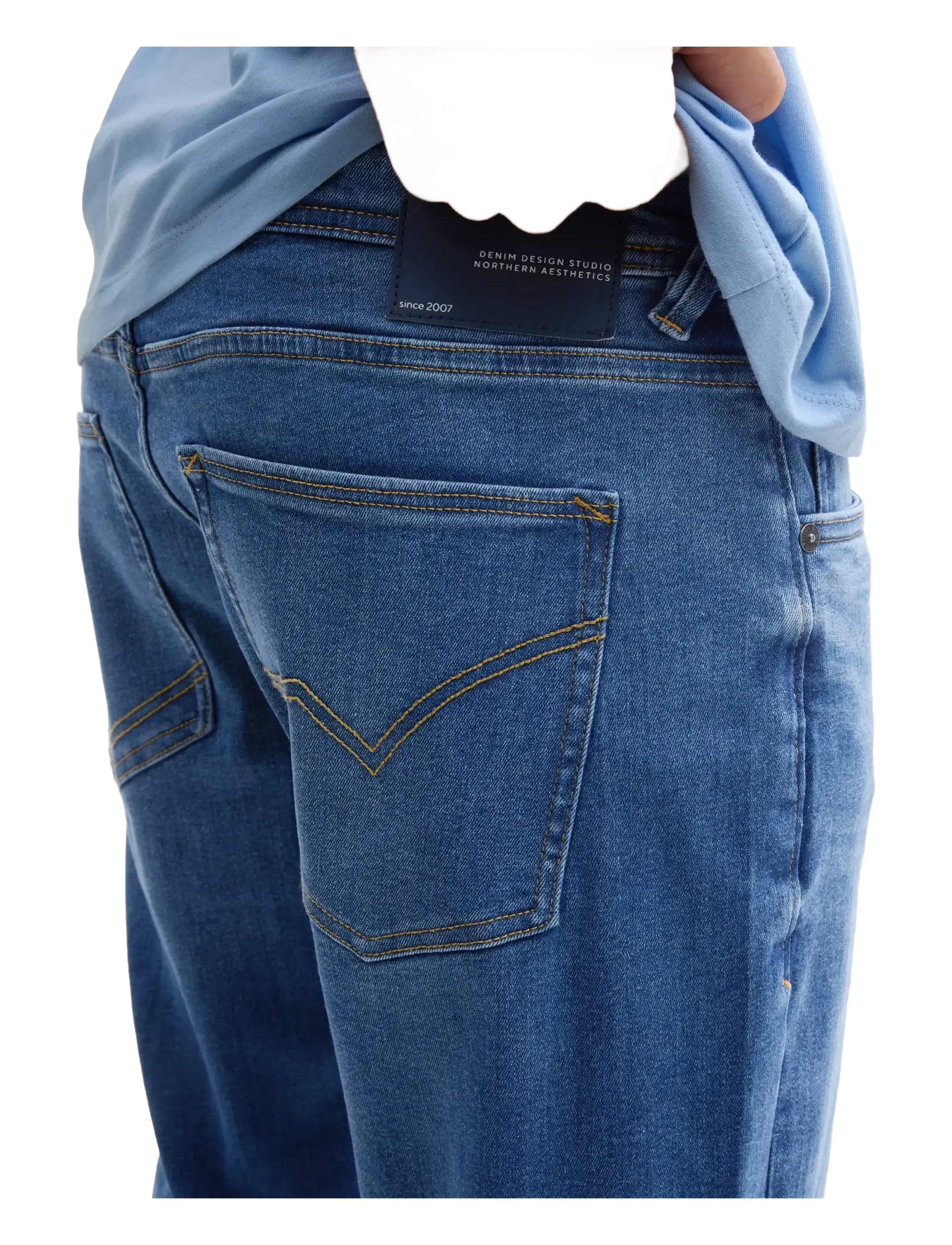 Tom Tailor - TTPIERS SLIM - hosen & jeans - used mid stone blue denim - 4