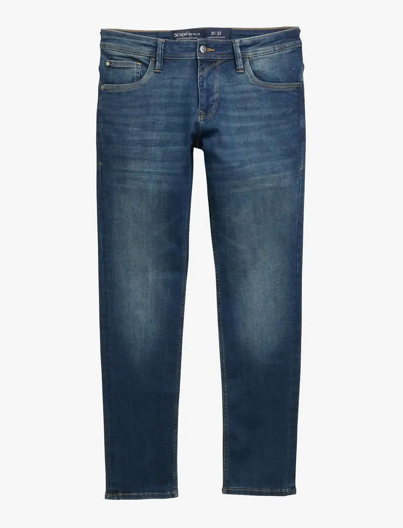 Tom Tailor - TTAEDAN STRAIGHT - regular jeans - used dark stone blue denim - 0
