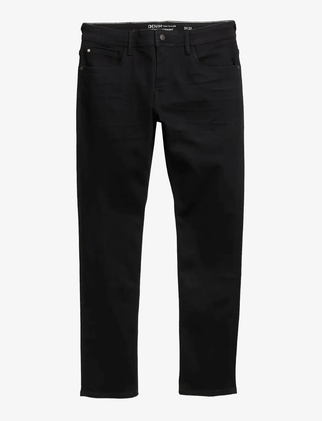 Tom Tailor - TTAEDAN STRAIGHT - hosen & jeans - black black denim - 1