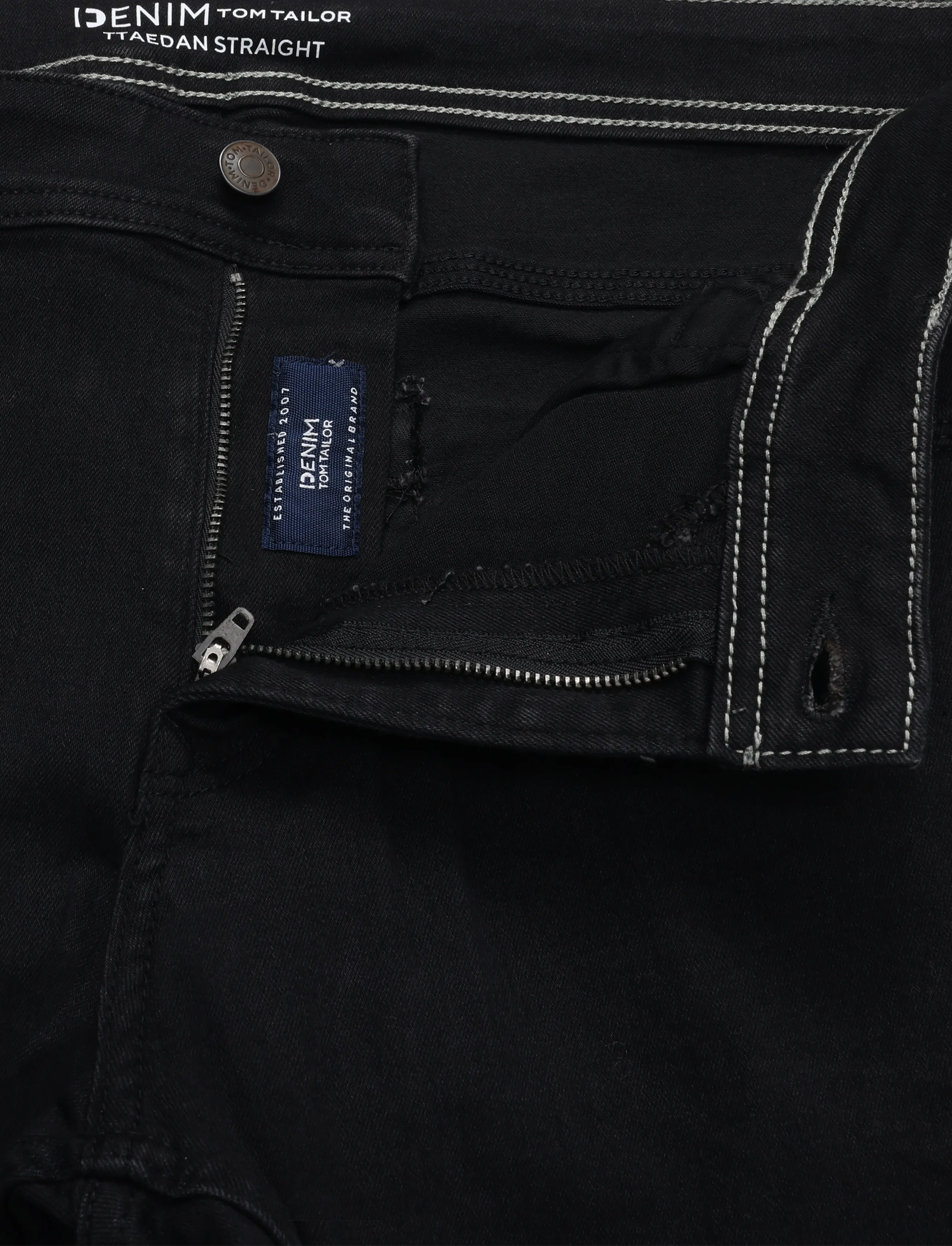 Tom Tailor - TTAEDAN STRAIGHT - regular jeans - black black denim - 5