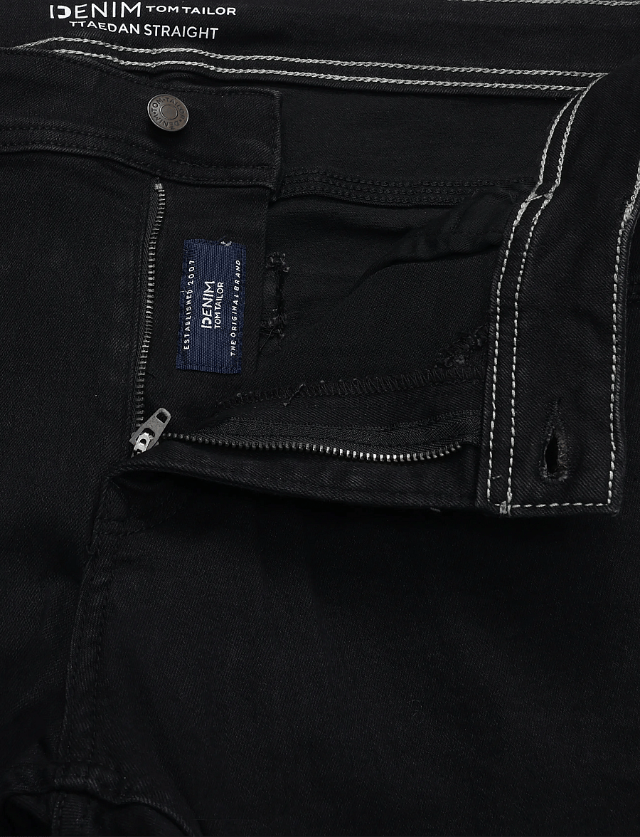 Tom Tailor - TTAEDAN STRAIGHT - regular jeans - black black denim - 5