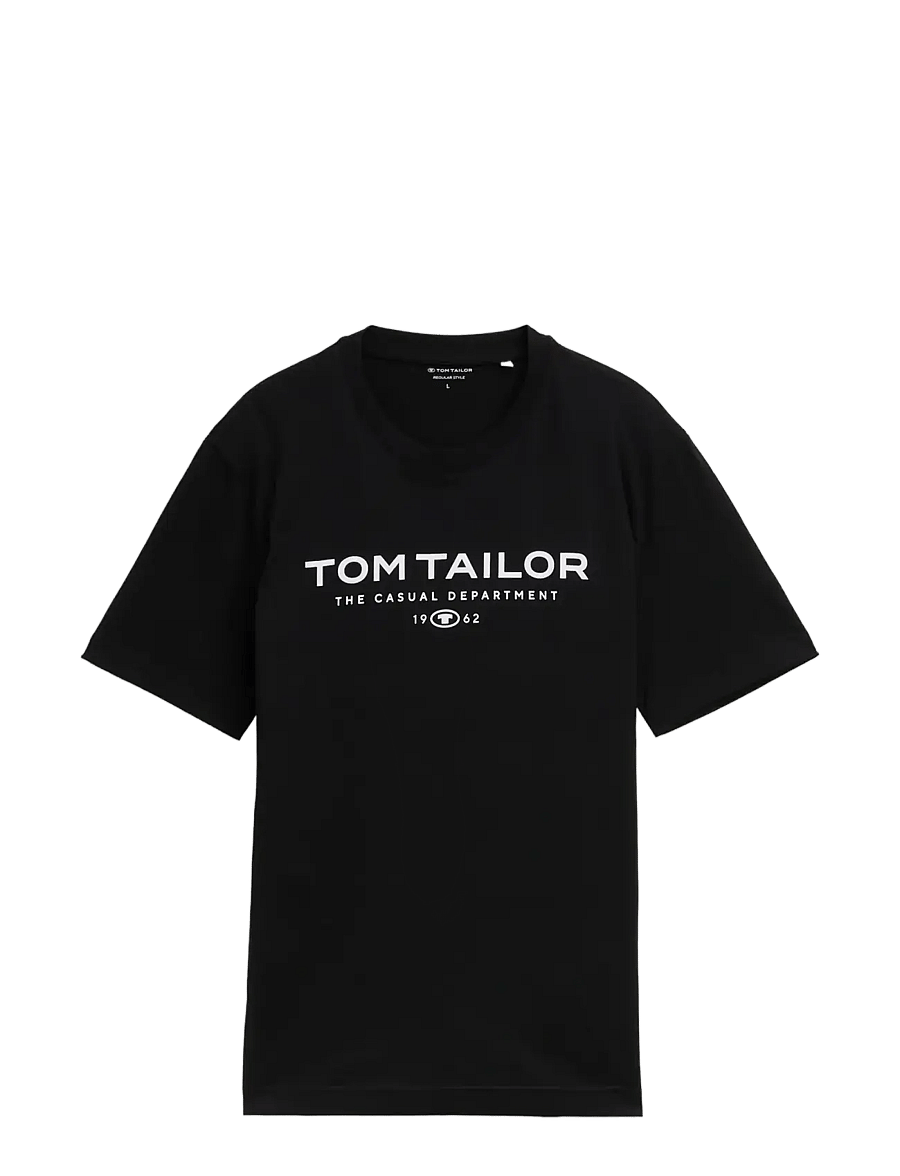 Tom Tailor - t-shirt with print - lühikeste varrukatega t-särgid - black - 1