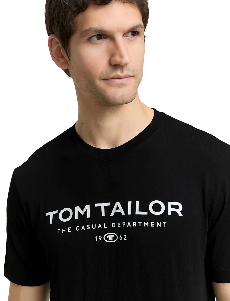 Tom Tailor - t-shirt with print - lühikeste varrukatega t-särgid - black - 4