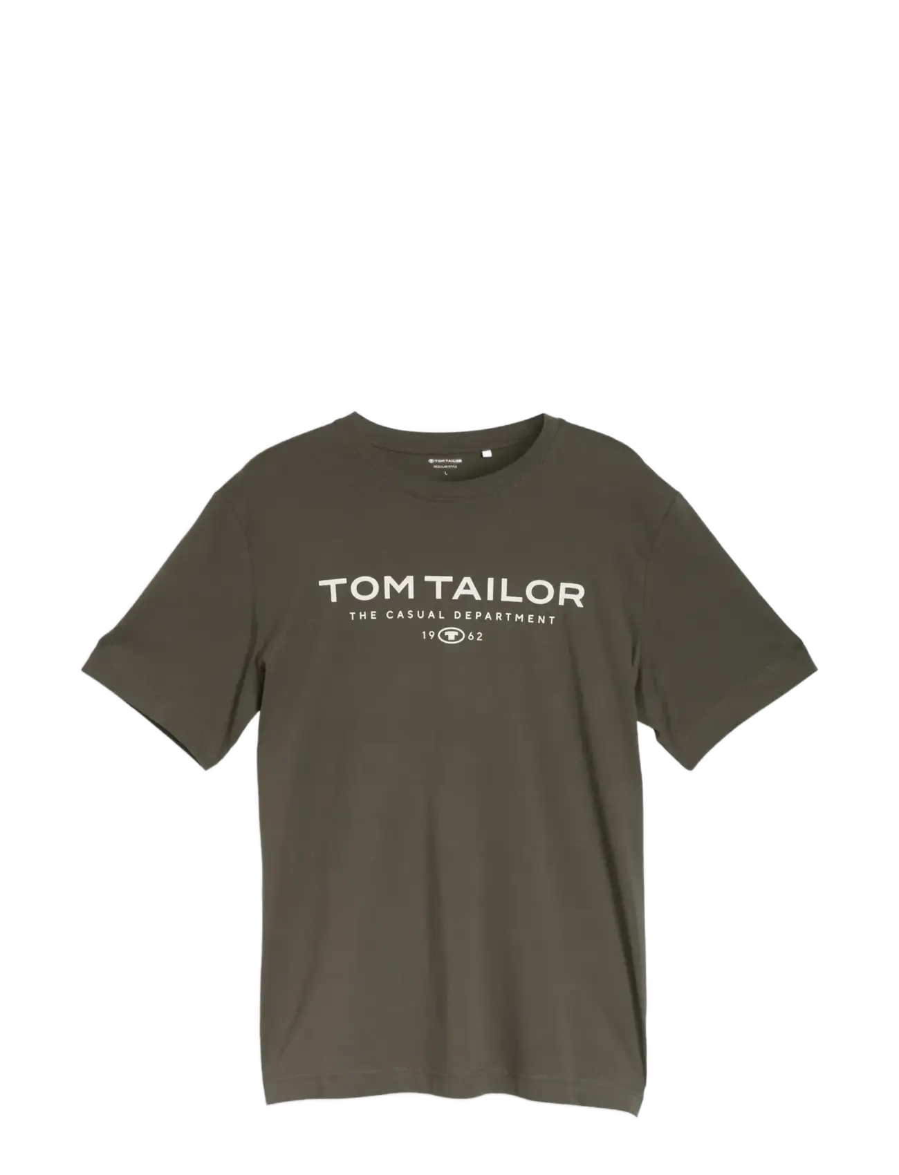 TOM TAILOR T-Shirt With Print Khaki - S - Herren