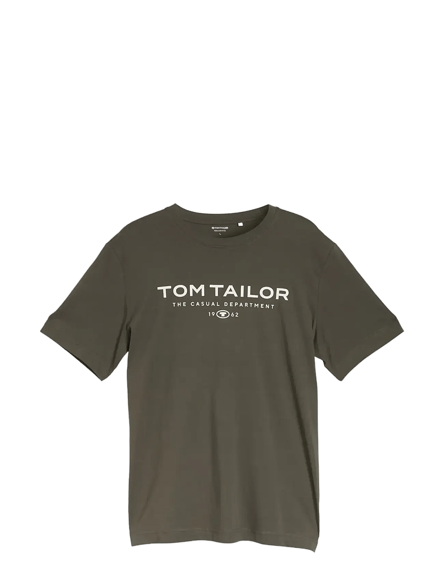 Tom Tailor - t-shirt with print - kurzärmelig - deep leaf green - 1