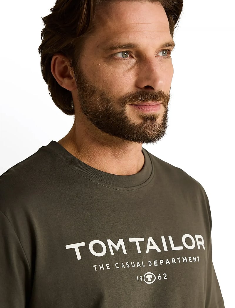 Tom Tailor - t-shirt with print - kortærmede t-shirts - deep leaf green - 3