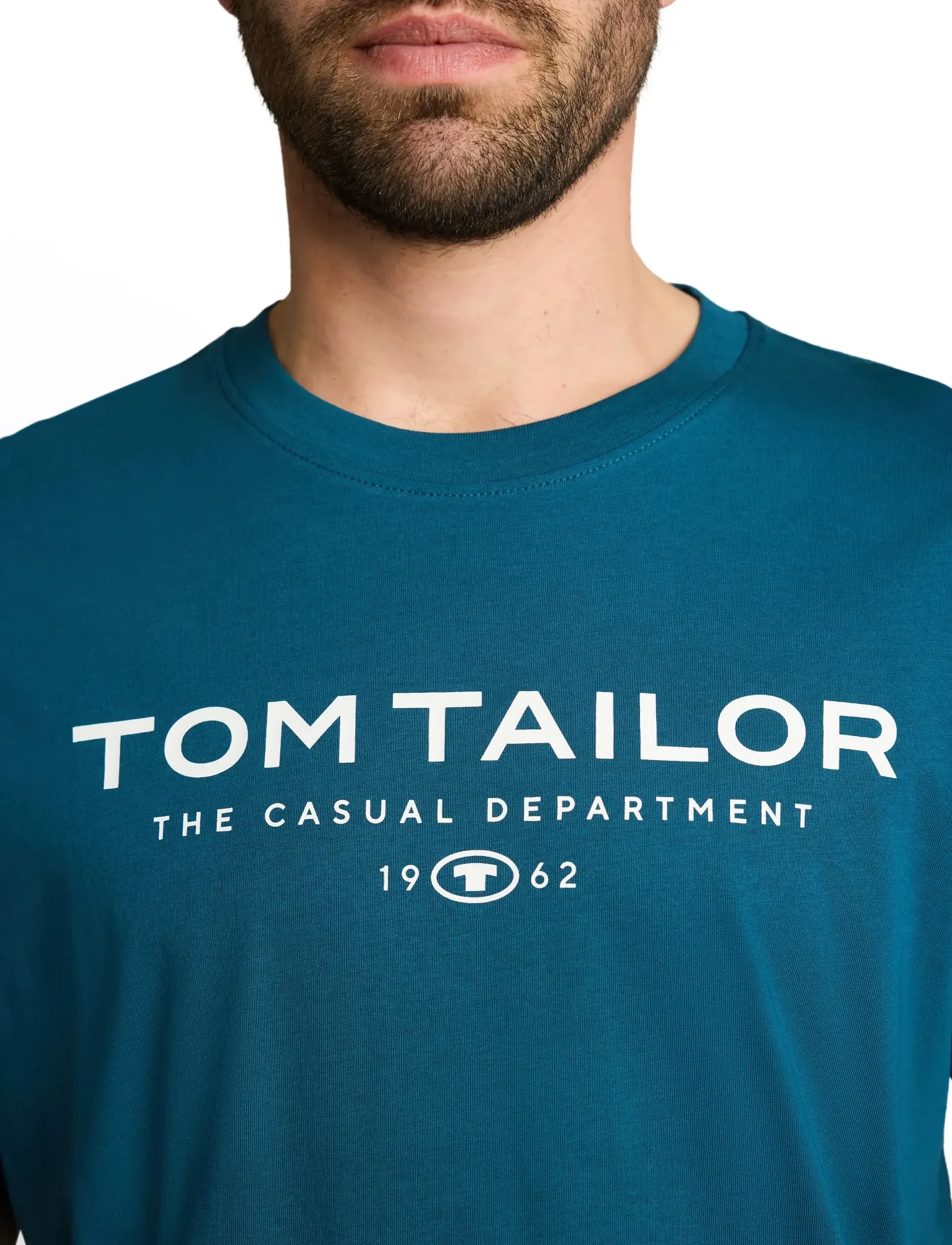 Tom Tailor - t-shirt with print - kurzärmelig - moss blue - 3