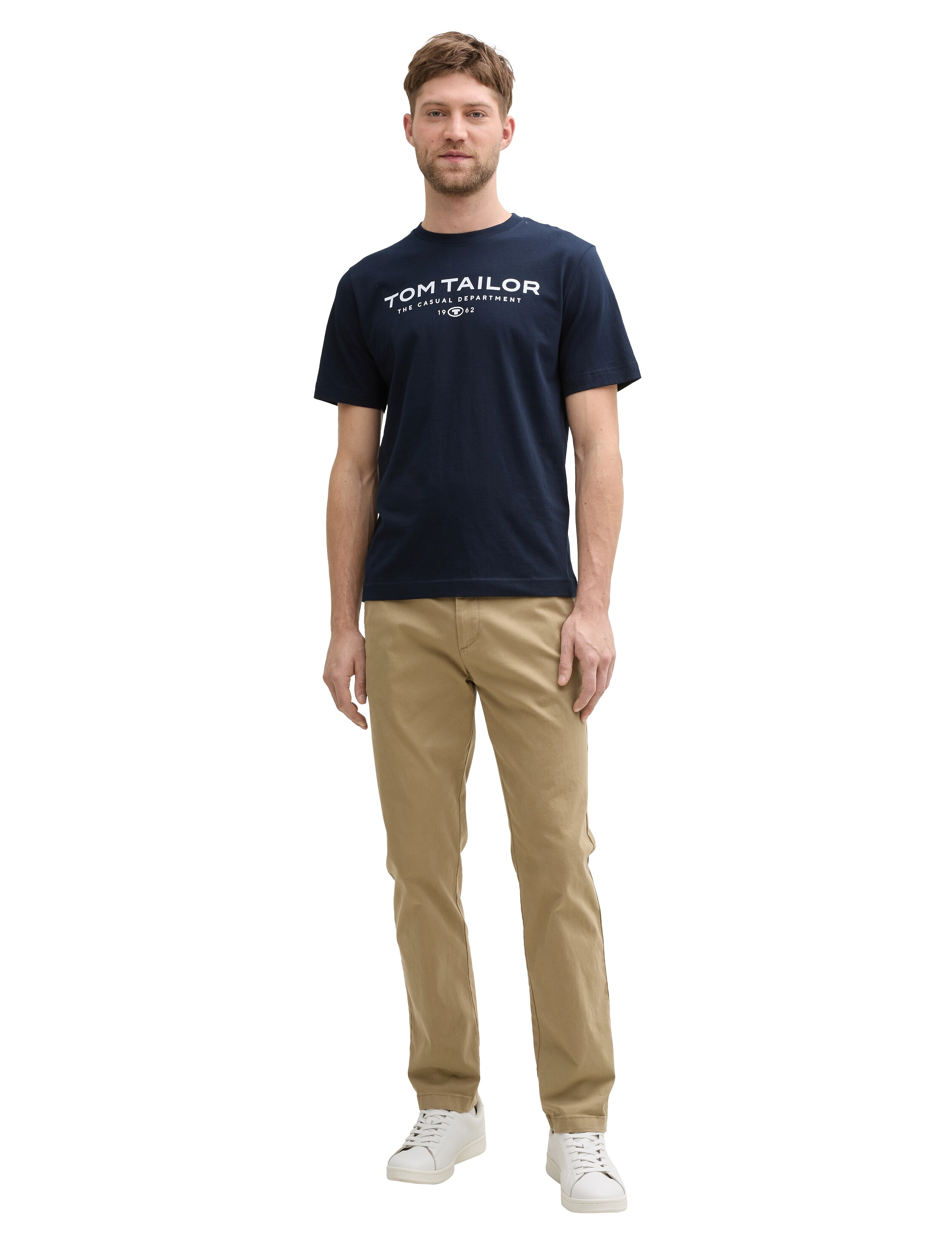 Tom Tailor t-shirt with print - T-Shirts - SKY CAPTAIN BLUE / navy