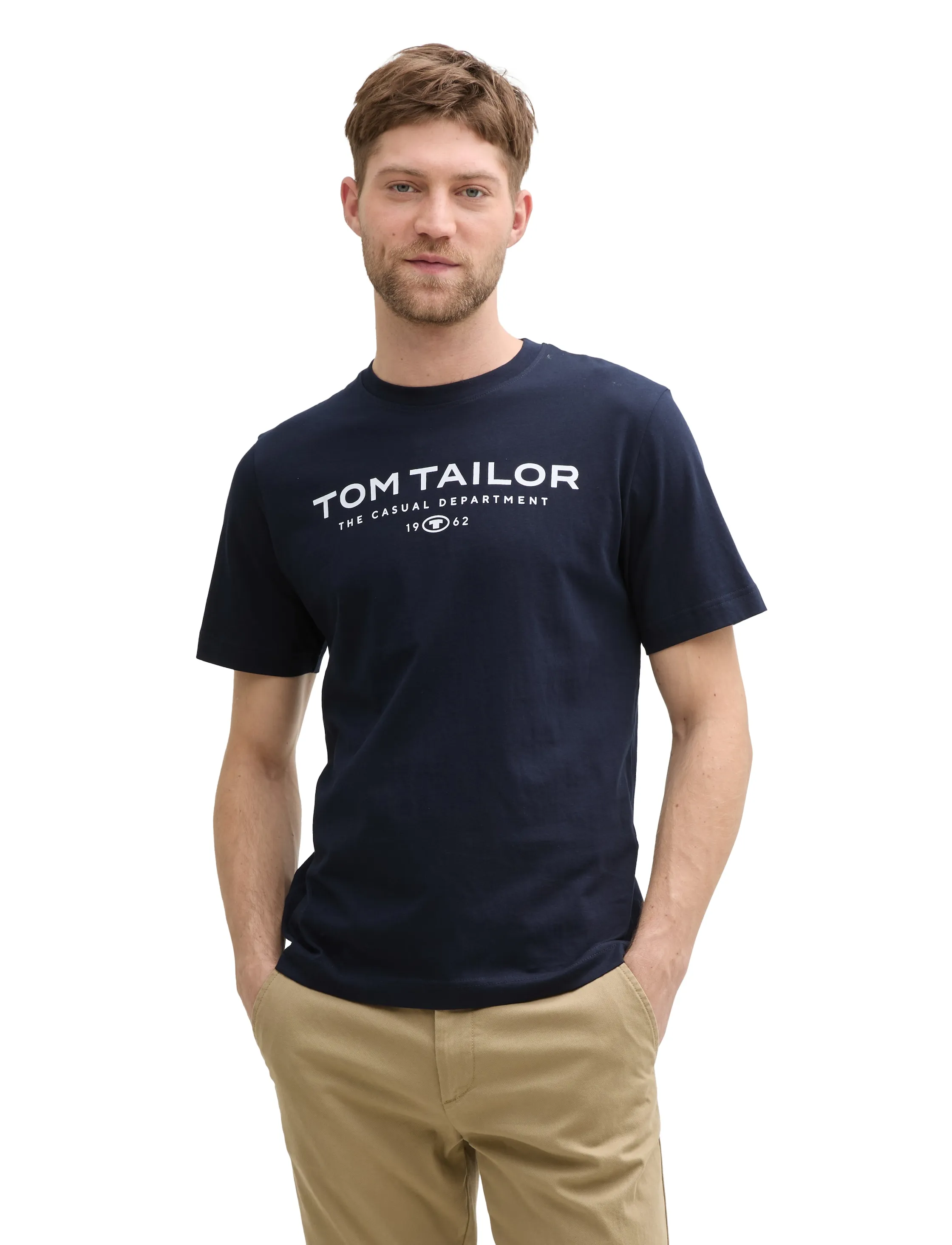 Tom Tailor - t-shirt with print - laveste priser - sky captain blue - 4