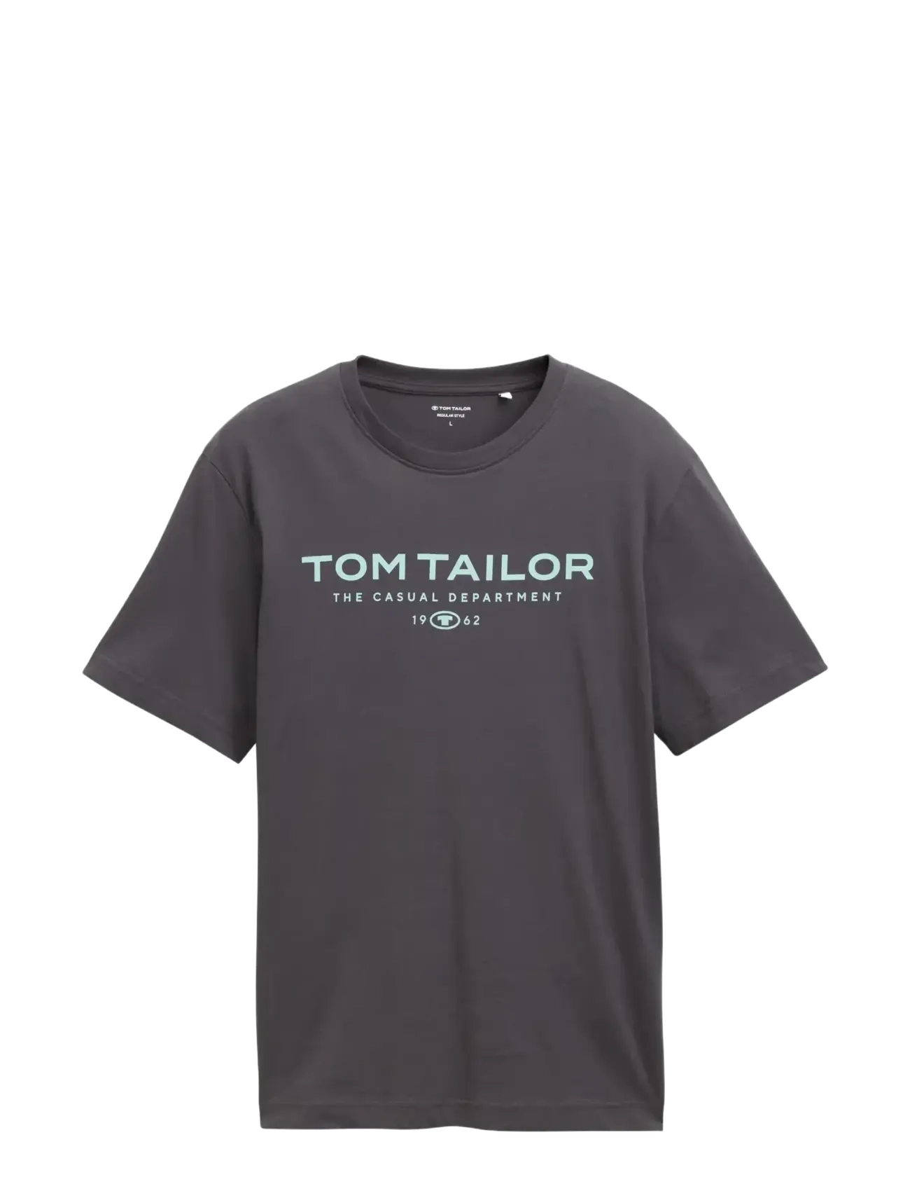 Tom Tailor t-shirt with print - T-särgid - TARMAC GREY / grey