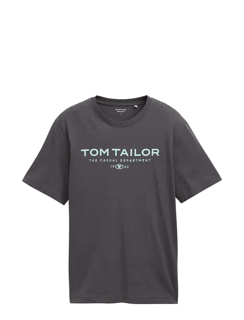 Tom Tailor - t-shirt with print - lühikeste varrukatega t-särgid - tarmac grey - 1