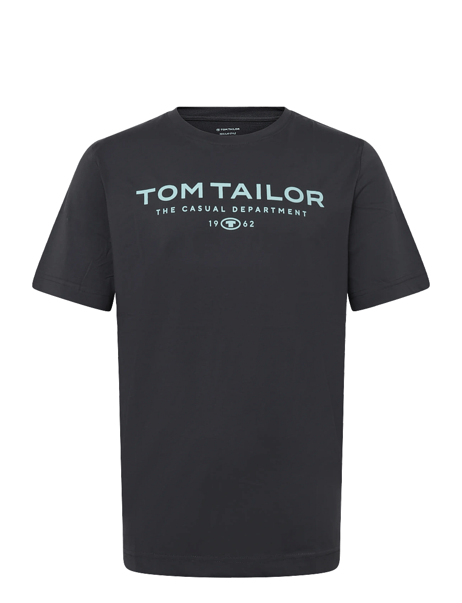 Tom Tailor - t-shirt with print - kortærmede t-shirts - tarmac grey - 1