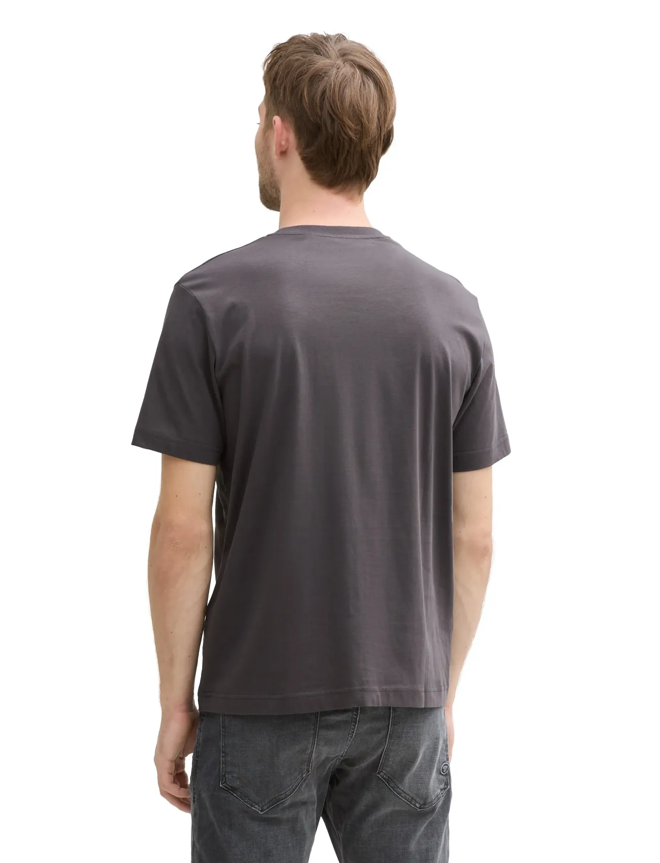 Tom Tailor - t-shirt with print - kurzärmelig - tarmac grey - 2