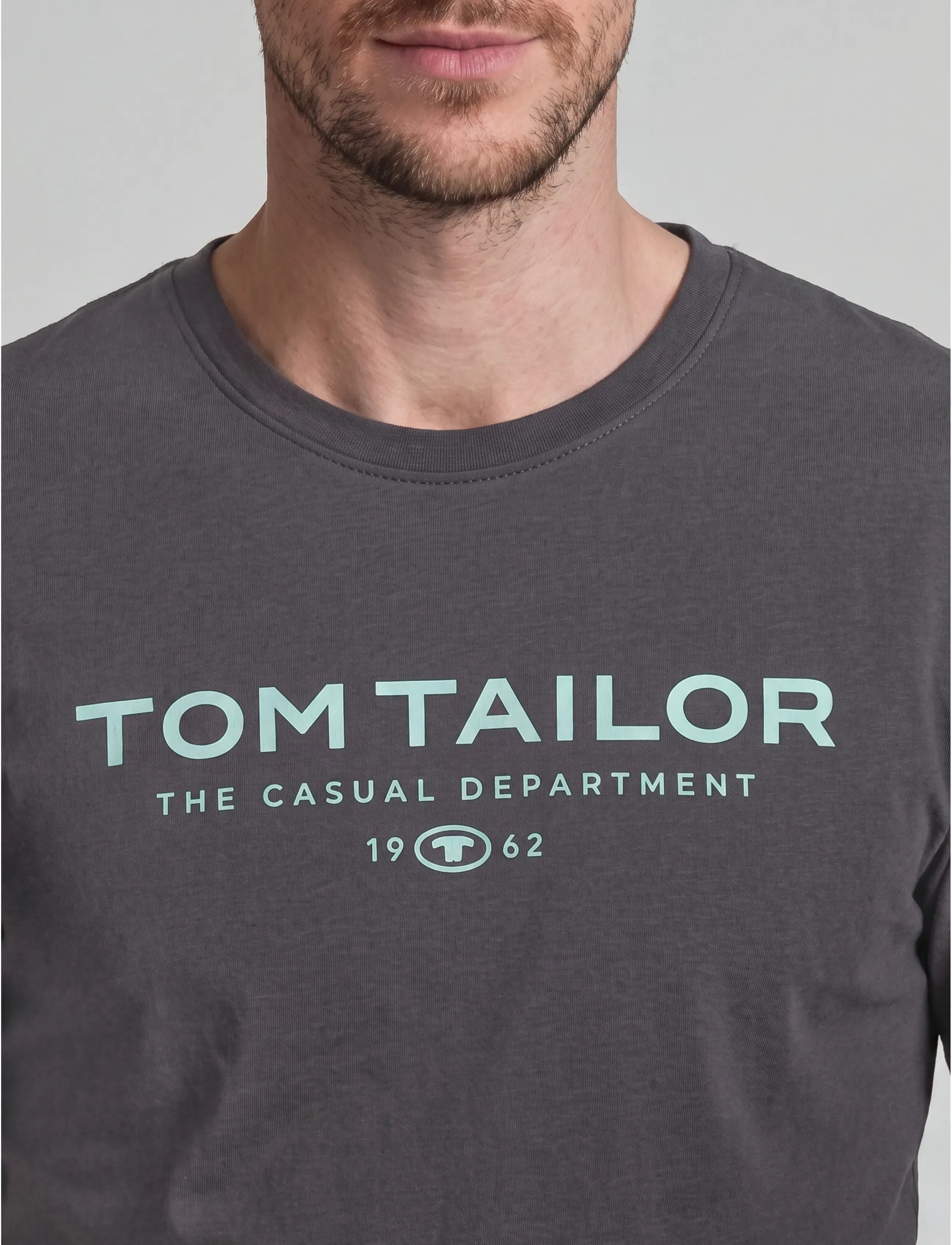 Tom Tailor - t-shirt with print - kortärmade t-shirts - tarmac grey - 5