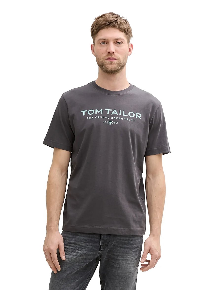 Tom Tailor - t-shirt with print - kortärmade t-shirts - tarmac grey - 4
