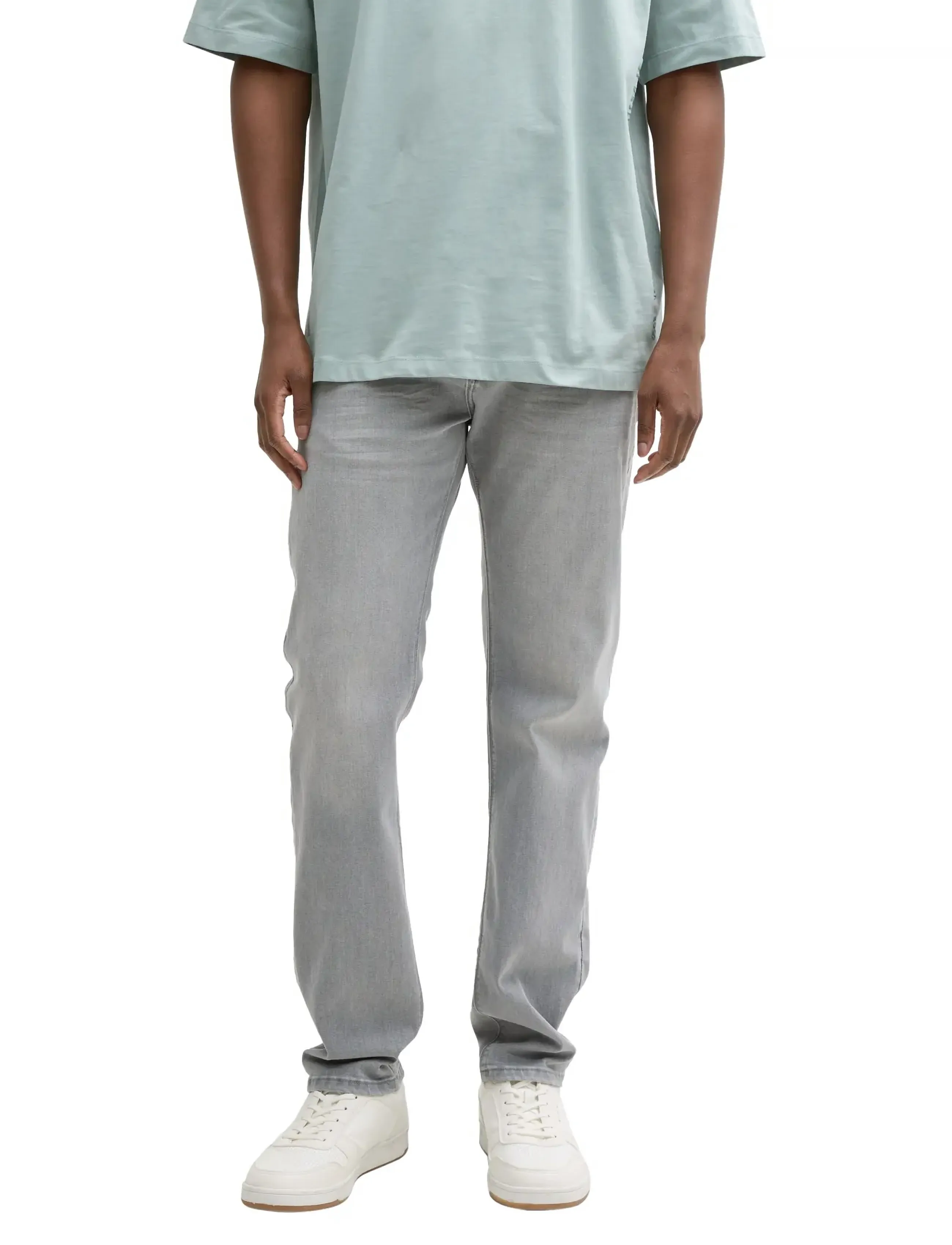 Tom Tailor TTPIERS SLIM - Slim fit jeans - STONE GREY DENIM / grey