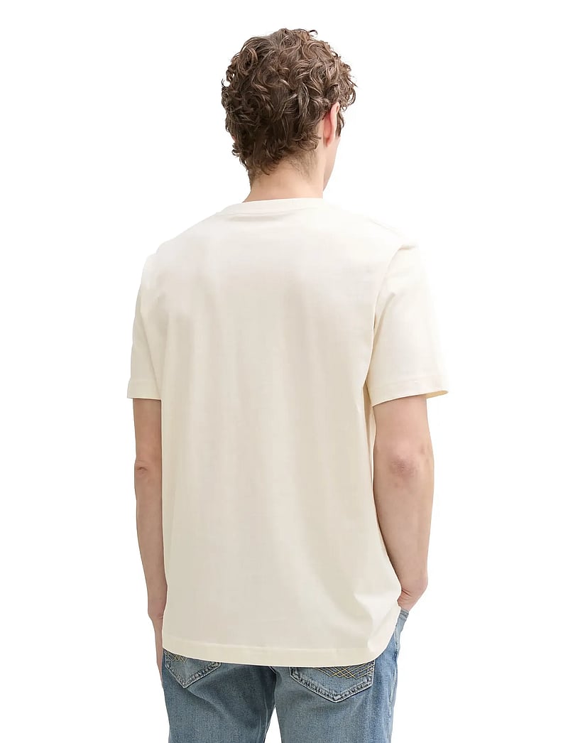 Tom Tailor - printed t-shirt - kortärmade t-shirts - vintage beige - 2