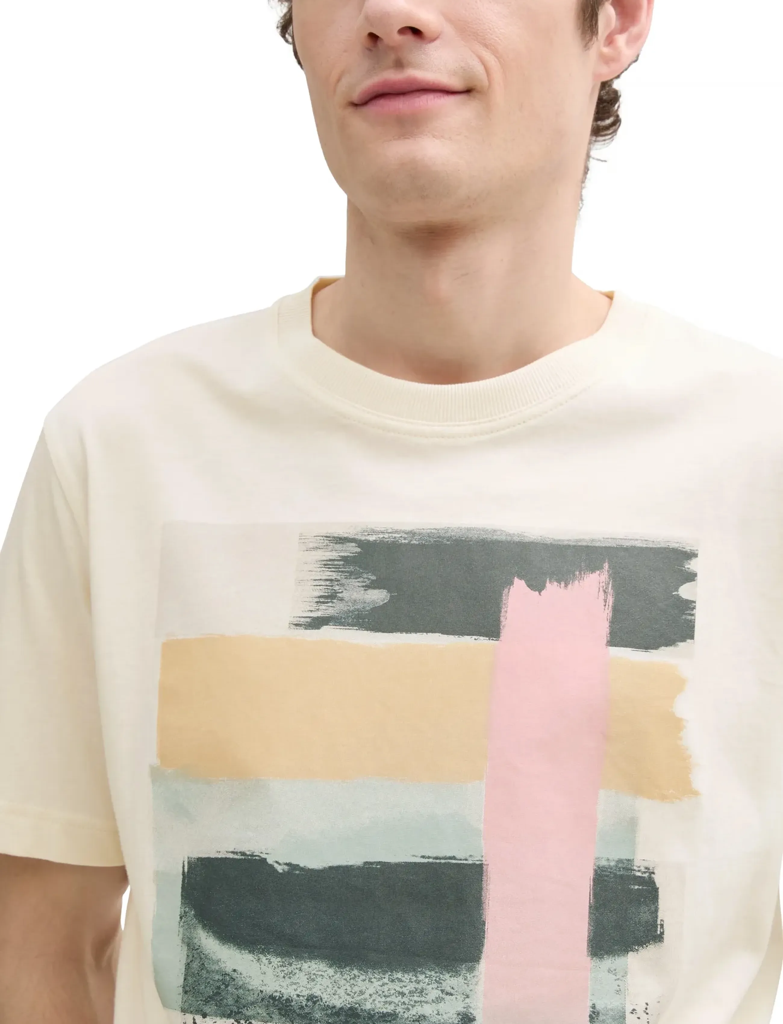 Tom Tailor - printed t-shirt - lowest prices - vintage beige - 3
