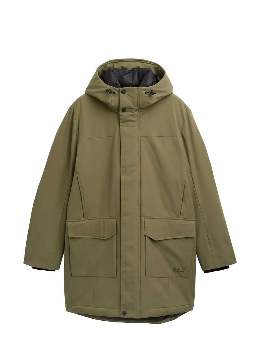 Tom Tailor - tech hooded parka - parkas - jungle soil green - 1