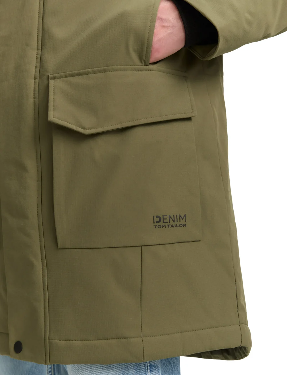 Tom Tailor - tech hooded parka - winterjacken - jungle soil green - 4