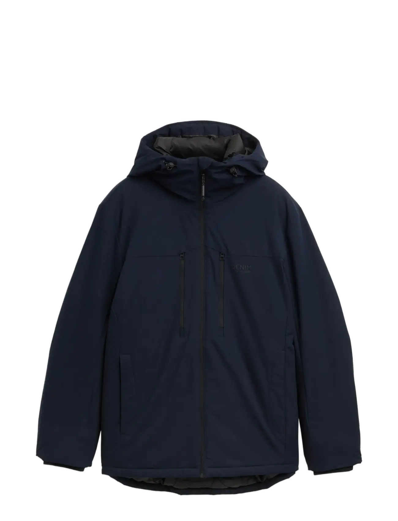 hooded technical jacket - SKY CAPTAIN BLUE