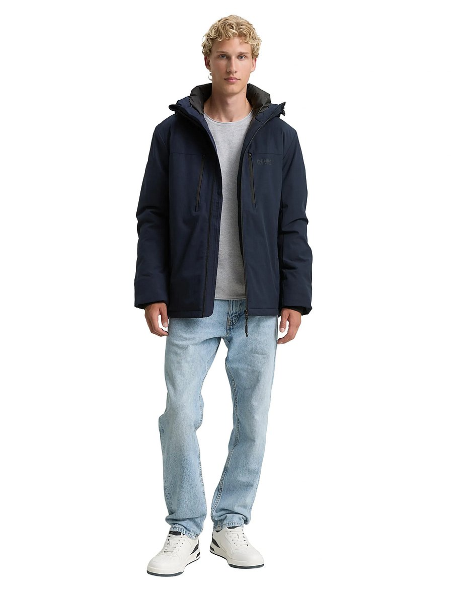 Tom Tailor - hooded technical jacket - daunenjacken - sky captain blue - 3